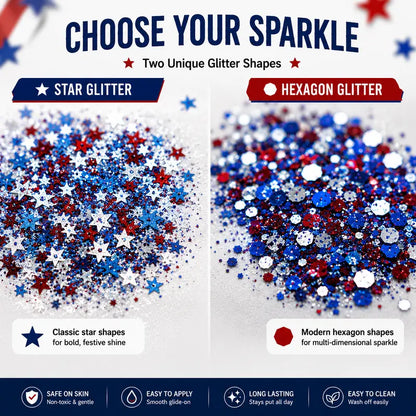 🎇🦅Signature 4th of July Glitter Stick (2026) 🇺🇸