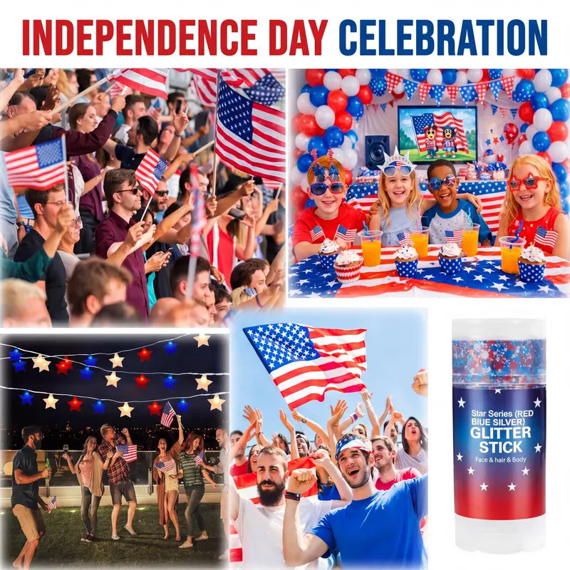 🎇🦅Signature 4th of July Glitter Stick (2026) 🇺🇸